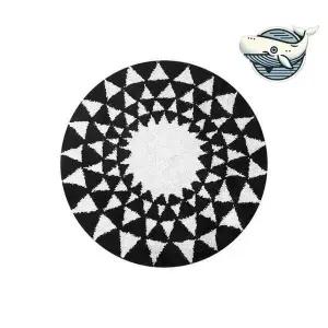 스칸디 디자인 원형 카페트 미니 러그 실내 식탁러그 방바닥매트