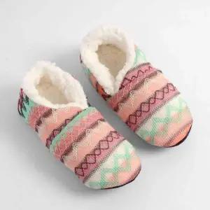 덧신 보온슬리퍼 겨울 에스닉 털실내화 l 겨울덧신 털