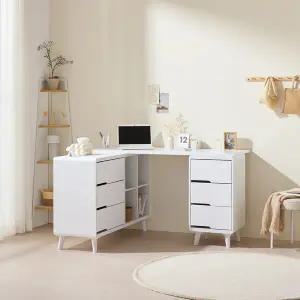 소소숲 프레 서랍형 책장 책상 세트 1200