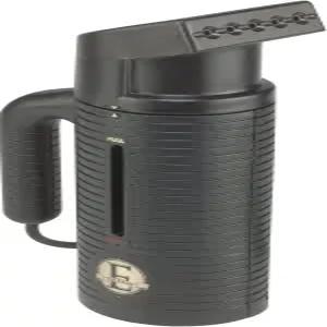 Jiffy 0601 블랙 ESTEAM 휴대용 여행용 찜기