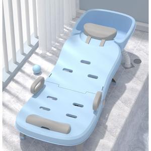 접이식 샴푸배드 블루 목욕 샤워 간이 의자 머리감는