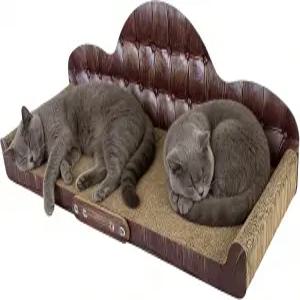 30인치 x 11인치 점보 고양이 긁힘 소파 초대형 모양 라운지 멀티 골판지 패드 1.6인치 두께 메인 쿤