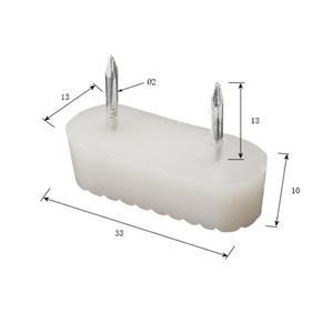 20개 묶음 의자 책상 캐비닛 등 가구 듀얼 네일 흰색 플라스틱 레벨러 글라이드