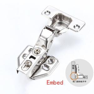 4Pcs 경첩 스테인레스 스틸 유압 캐비닛 도어 댐퍼 버퍼 소프트 닫기 주방 찬장 가구 전체/임베디드