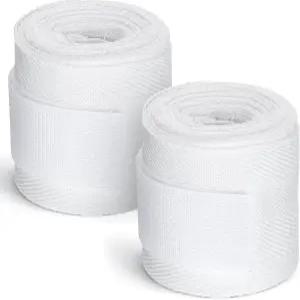 무술 킥복싱 무에타이 훈련을 위한 엑설런트 핸드 랩 2롤 화이트 코튼 탄력 손목 압박 붕대 122인치 손