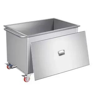 국통 사각 철제 용 밧드 육수통 이동식 스텐통