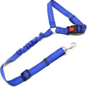 개와 고양이를 위한 조절 가능한 반려동물 안전벨트 나일론 원단으로 자동차 머리 받침대 구속 편안하고