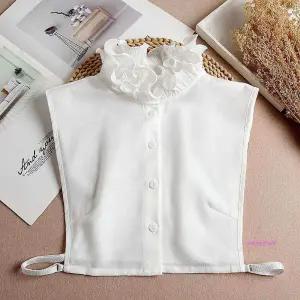 플리츠 이너셔츠 페이크 하이넥 카라 레이스rst940