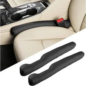 2PCS 가죽 카시트 갭 필러 차량 틈새 플러그가 시트와 콘솔 사이의 메워 낙하 방지 자동차 드롭 블로커
