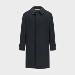 캐시미어 블랜디드 히든 맥 코트 네이비 IMFDCT515F
