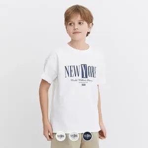 [지오다노주니어] 03096539 코튼 저지 뉴욕 그래픽 반팔 티셔츠