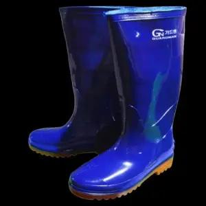 남성용 작업용 장화 260MM 비오는날 방수 미끄럼방지 고무신 긴목