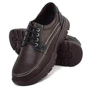 남성 소가죽 컴포트화 중년 남성용 발편한 가죽 단화 데일리 슈즈