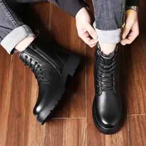 기모 베이직 남성 모던 레이스업 워커 ZG-Q02