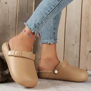 여성 기모 안감 백리스 심플 슬리퍼 LK-U293