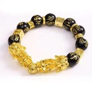 비휴 주사위 염주 팔찌 흑요석 금전 재물 사업운 상승