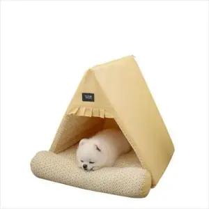 고양이집 키치하우스 옐로우 포근한 반려동물 보금자리 D11