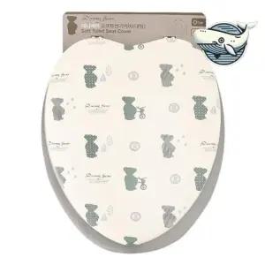 변기커버 부드러운 대형 데니베어 캐릭터 욕실