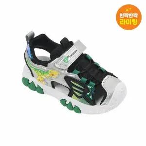 [보리보리/토박스]다이노솔즈 정글 티라노 샌들 키즈 그린 DNKCG1TSJT11GRN