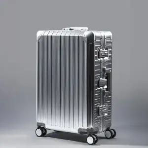 [알벡스]티탄 알루미늄 100 실버 기내용 여행용 캐리어 소형 중형 대형 수하물 20 24 26 29인치 TSA락