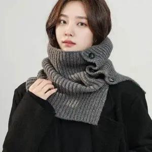 여성 귀여운 외출 패션 목 보온 트랜디 넥 워머 넥워머 목토시 골프넥 방한 용품 겨울넥