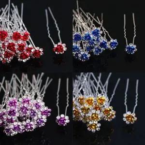 [에이치플러스몰]TBZ 샤인로즈 뒤꽂이 10컬러 머리장식 헤어핀 U핀