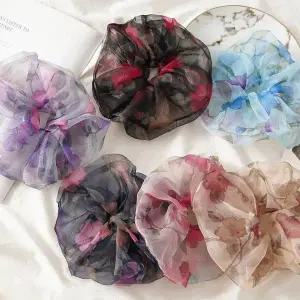 [에이치플러스몰]TBZ 시스루 곱창머리끈 곱창밴드 스크런치 머리끈