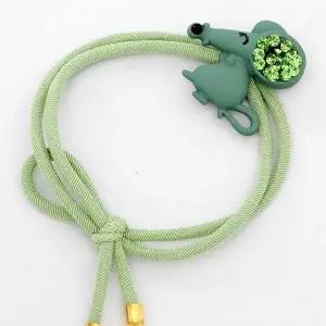 [오너클랜]TBZ 큐빅포인트 눈웃음 쥐 머리끈 그린 고무줄 머리끈선물