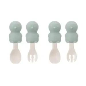 베이비 스푼 포크 이유식 준비 휴대용 케이스