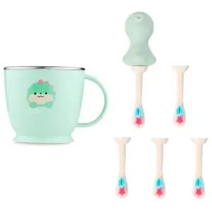 에.디.슨 유아컵 스텐 양치컵 미세모 칫솔 교체용 세트