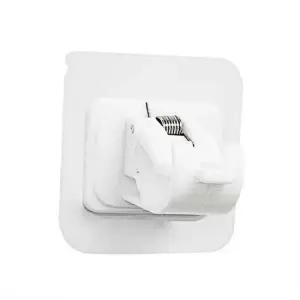 커튼 봉 후크 화이트 간편 설치 고정 집게