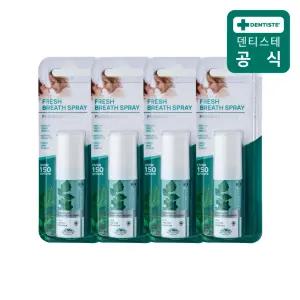 덴티스테 후레쉬 브레스스프레이 15ml 4개