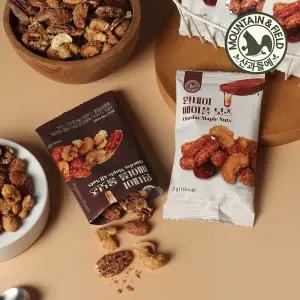 [산과들에] 프리미엄 원데이메이플넛츠20봉+올넛츠20봉 믹스넛 견과 간식