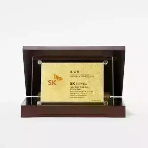 순금카드 명함상패 37.5g 소사이즈 감사패 공로패