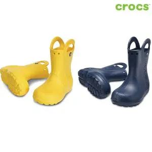 [크록스](신세계 사우스시티)핸들 잇 레인 부츠 키즈 (옐로,네이비) 211052