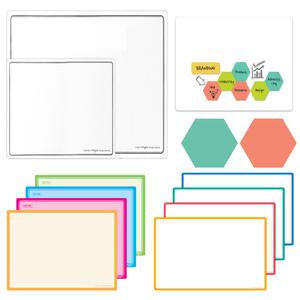 (마그피아) 자석화이트보드 헥사 육각 백색 칼라 소형 40cm 60cm