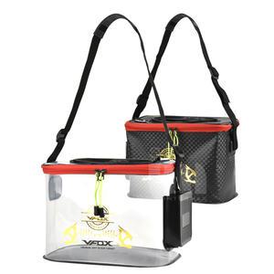 밑밥통 살림통 낚시보조가방 삐꾸통 크릴백 미끼통 검정 투명 30Cm