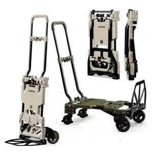 로티홈시스 트랜스폼 플랫폼 캠핑기어 접이식 카트 폴딩 핸드카트 L 베이지탄