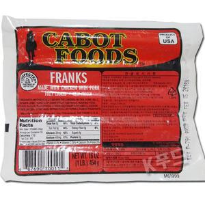 카보트 후랑크 소세지(부대찌개용)454g/ 콘킹 슈가데일 카보트 슈페리어