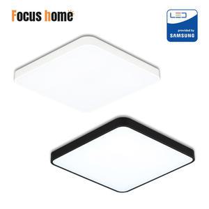 [포커스홈] LED 슬림 이든 방등 60W 화이트 블랙 주광색 6500K 삼성칩