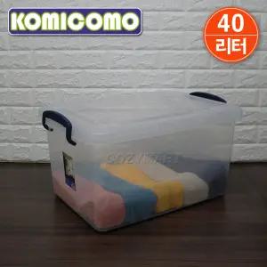 코미코모 리빙박스 40리터 / 정리함 정리박스 수납함 수납박스 소품정리함 소품함 소품상자 보관함 보관박스 의류정리함 속옷정리함 장난감정리함 코지마트