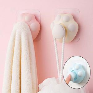 인테리어 고양이발바닥 다걸어 원터치 후크 다용도걸이 벽걸이