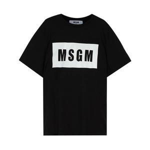 [MSGM] 반팔 티셔츠 2000MM520 200002 99 박스 로고