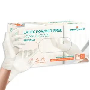 유한킴벌리 라텍스장갑100매 S 글러브 파우더프리 식품 요리 진료 위생장갑 일회용 고탄력 D
