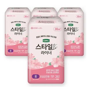 디펜드스타일 라이너 무향 롱 28개X4팩