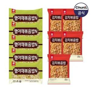 햄야채볶음밥 250g 5봉+김치볶음밥 250g 5봉