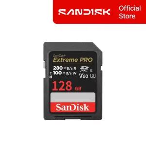 [샌디스크] 익스트림 프로 V60 SD카드 128GB 128기가 DXEP SDXC UHS-II 280MB/s