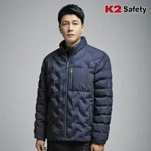 K2 세이프티 동계 경량 패딩 자켓 남녀공용 겨울 퀄팅 회사 단체복 점퍼 이월상품 JK-F3101 네이비
