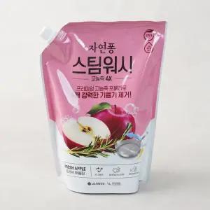 LG 자연퐁 스팀워시 주방세제 애플향 1L
