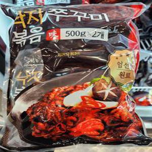 [호호재상점] 트레이더스 낙지 쭈꾸미볶음 1KG 캠핑 냉동 간편조리 아이스박스+아이스팩 무료